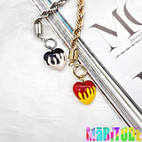 ツイストハートネックレス / TWIST HEART NECKLACE /케플러 착용