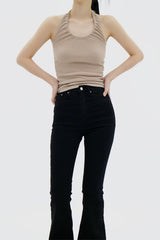 ブラックスパンブーツカットパンツ / Black Span Bootcut pants