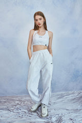 HIDE Cross Bra Top (White Melange) (6570976018550)