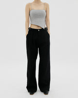 ビジョピンタックコットンパンツ/Bijo Pintuck Cotton Pants (2color)