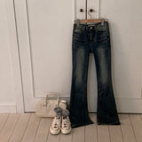 [BELLIDE MADE] Real Fit Vintage Washing Denim Bootcut Pants