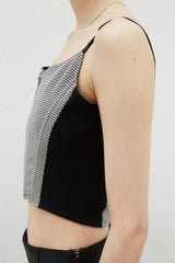 HOUNDSTOOTH CORSET SLEEVELESS (6562390376566)