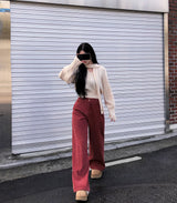 [BELLIDE MADE] コーデュロイワイドパンツ