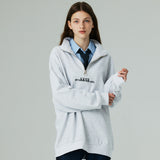 アノラックスウェット/ANORAK SWEAT SHIRT-WHITE MELANGE
