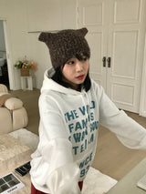 Siamese boucle beanie 
