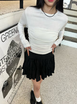 freesia shirred skirt