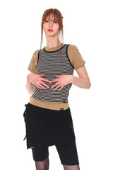 STRIPE SLEEVELESS (GRAY)
