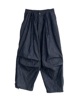 バルーンストリングデニムパンツ/Balloon string denim pants (6623658803318)