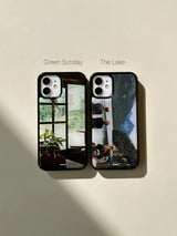 (Basic)Black Bumper Case_The Lake