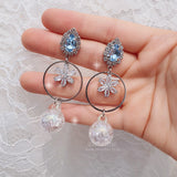 アイシーブルームピアス / Icy Bloom Piercing - Light Blue
