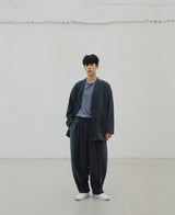 WARM-FLEECE HERITAGE CARDIGAN (Charcoal) / ウォームフリースヘリテージカーディガン