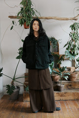 unisex suede jacket black