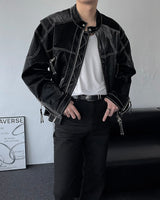 MG Glossy Biker Jacket (3 colors)