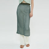 クロシェスカート / CROCHET SKIRT (KHAKI)