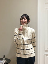 セラックジップアップニット