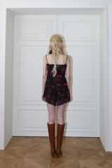 ローズスカーフトップス/ROSE SCARF TOP[red]