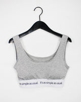 レタリングブラトップ/Lettering Bra Top (3color)