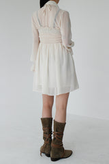 ダスティーラッフルワンピース / Dusty Ruffle One Piece (3color)
