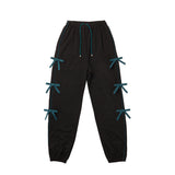 リボン ジョガーパンツ / Ribbon Jogger Pants(blue-Green)