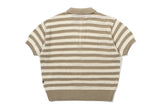 パンチングニットポロ / PUNCHING KNIT POLO_BEIGE