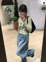 エリーストリングデニムパンツ