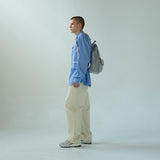 3-Way 2-Pocket Drawstring Bag (Silver)