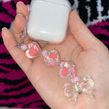 コーラルリボンキーリング / MADE coral ribbon Keyring