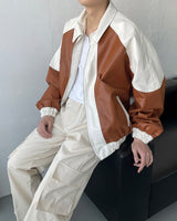 90's コーティングレザージャンパー / 90's Coating Leather Jumper (2 colors)