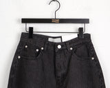 Kilo black striped wide denim pants
