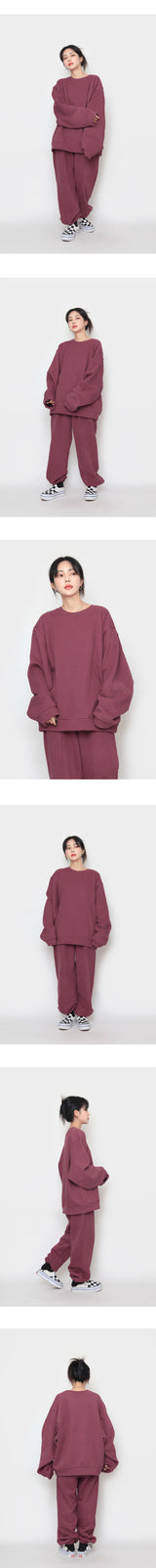 ウールオーバーピーチスウェットシャツ / wool over peach sweatshirt