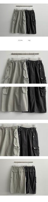 ペディストリングポケットカーゴロングスカート/pedi string pocket cargo long skirt