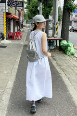 Future silver backpack