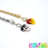 ツイストハートネックレス / TWIST HEART NECKLACE /케플러 착용