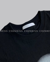 スプレープリントエンブロイダリーショートスリーブTシャツ