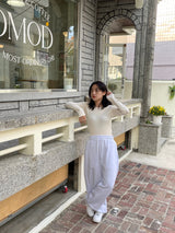 (起毛)オルリー サイドタックパンツ