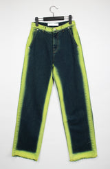 ネオンラインデニムパンツ/neon line denim pants