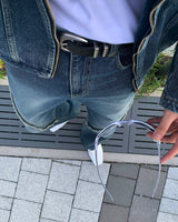 HD County Slit Denim Pants