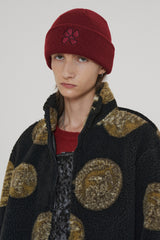 FLOWER BEANIE / WINE (6600122171510)