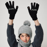 MESSAGE GLOVES, CHARCOAL