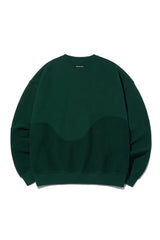 Reverse Bear Patch Crewneck_Green (6684839510134)