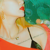 Silver Butterfly Chain Choker Necklace