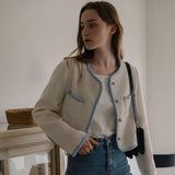 Coloration Tweed Jacket - Ivory