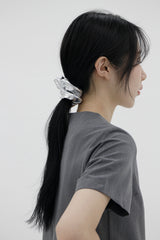 シルバーシュシュ/silver scrunchie