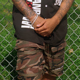 Basic Logo Front Pocket Shorts - Camo (6674881970294)