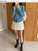Colorful Twist Knit Cardigan (13color)