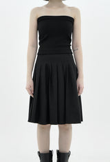レイヤードシンプルチューブトップ / Layered simple tube top (4color)