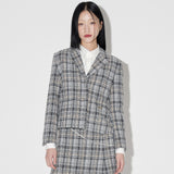 Tweed Set-up Short Jacket [BLACK] (6618905247862)