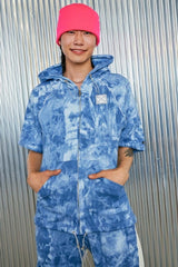 パッチフードジップアップ/patch hood zipup_light blue