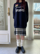 スポーティラインスウェットシャツ/Sporty Line Sweatshirt (2color)