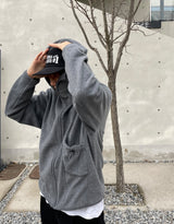 バラクラバフリースジップアップ